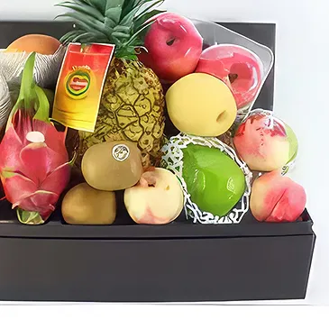 Huaibei bloemen bloemist- Elegante fruitmand Boeket/bloemstuk