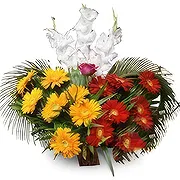 Nepal online Florist - Gorgeous Basket Bouquet