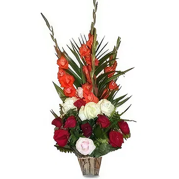 Nepal flowers  -  Cheerful Pinks Flower Bouquet/Arrangement