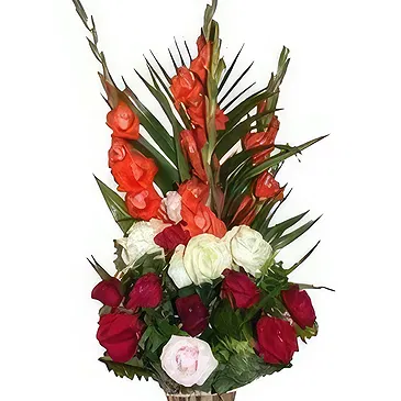 Nepal flowers  -  Cheerful Pinks Flower Bouquet/Arrangement