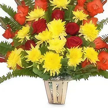 Nepal flowers  -  Special Bucket Flower Bouquet/Arrangement