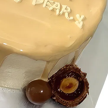 Chumbuni kukat- Velvety Vanilla Caramel Delight Kukka kukkakimppu