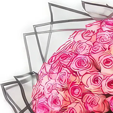 An-Najadah blomster- Rosa skjønnhet Blomsterarrangementer bukett