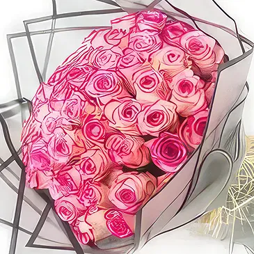 An-Najadah blomster- Rosa skjønnhet Blomsterarrangementer bukett