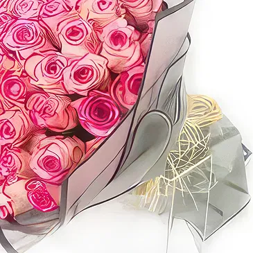 An-Najadah blomster- Rosa skjønnhet Blomsterarrangementer bukett