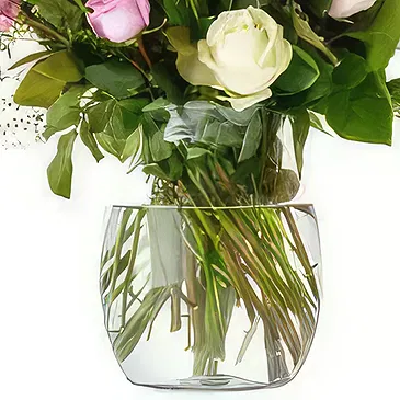 Denemarken bloemen bloemist- Boeket van Kleurrijke Rozen Boeket/bloemstuk