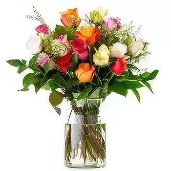 Switzerland flowers  -  Bouquet of Colourful Roses Flower Delivery