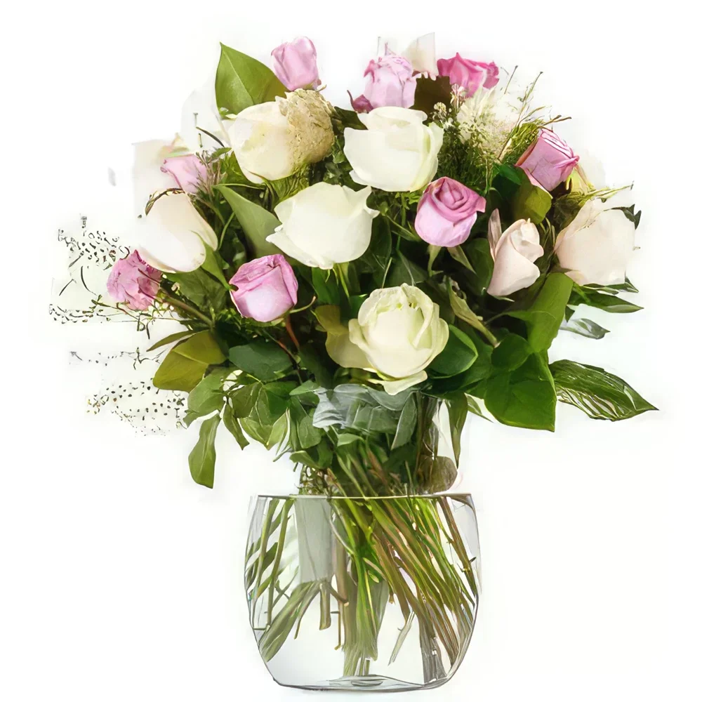 Βέρνη λουλούδια- Μπουκέτο μαλακών τριαντάφυλλων Μπουκέτο/ρύθμιση λουλουδιών