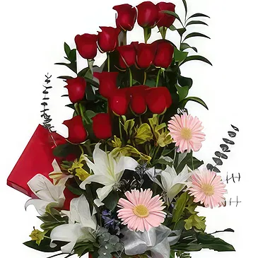 St. Maarten flowers  -  Burning Desires Flower Bouquet/Arrangement