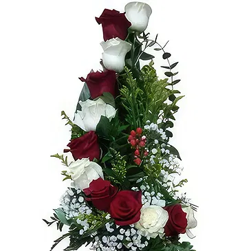 St. Maarten flowers  -  Flame-kissed Love Flower Bouquet/Arrangement