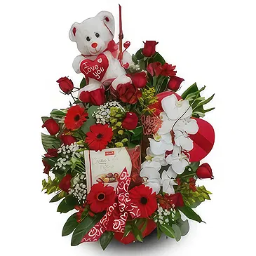 St. Maarten flowers  -  Teddy’s Secret Garden Flower Bouquet/Arrangement