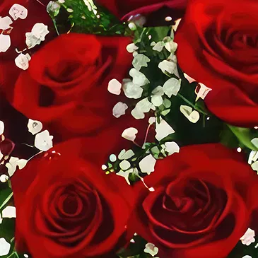 Sa Indioteria blomster- Rose Reverie Blomsterarrangementer bukett