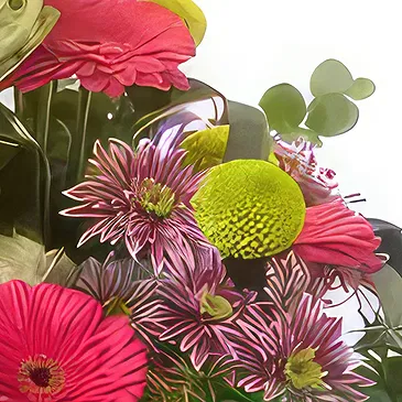 Sa Indioteria blomster- Hagesymfonisamling Blomsterarrangementer bukett
