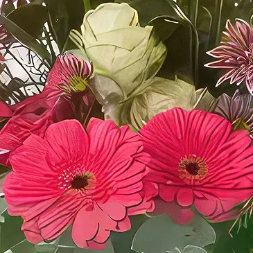 Sa Indioteria blomster- Hagesymfonisamling Blomsterarrangementer bukett