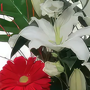 Sa Indioteria blomster- Petal Paradise-kurv Blomsterarrangementer bukett