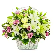 Sa Indioteria Online blomsterbutikk - Eleganse kurv Bukett