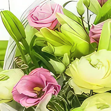 Sa Indioteria blomster- Eleganse kurv Blomsterarrangementer bukett