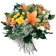 Sa Indioteria Online blomsterbutikk - Orange Depot Bukett
