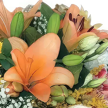 Sa Indioteria blomster- Orange Depot Blomsterarrangementer bukett
