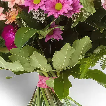 Sa Indioteria blomster- Pink Paradise Pavilion Blomsterarrangementer bukett