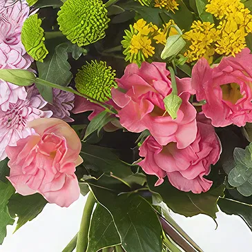 Sa Indioteria blomster- Gul samling Blomsterarrangementer bukett