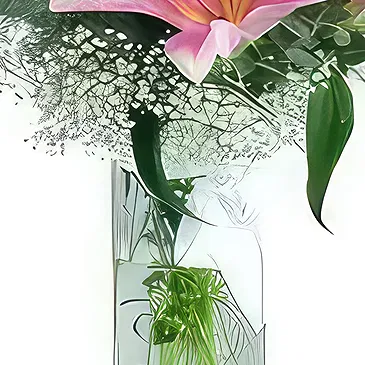 Sa Indioteria blomster- Lys morgen Blomsterarrangementer bukett