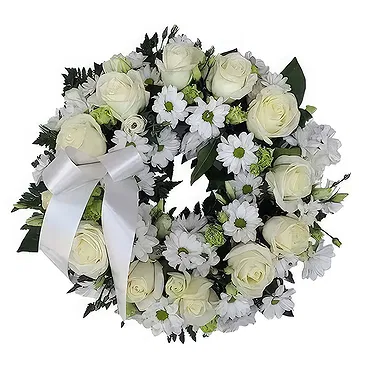 flores Portal Nous floristeria -  Corona funeraria pequeña Ramo de flores/arreglo floral