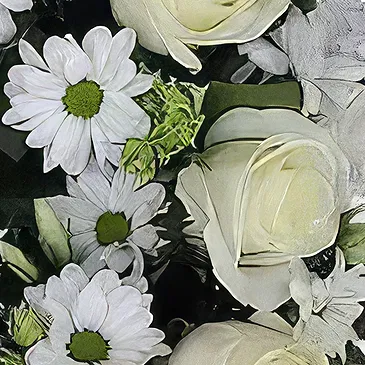 flores Portal Nous floristeria -  Corona funeraria pequeña Ramo de flores/arreglo floral