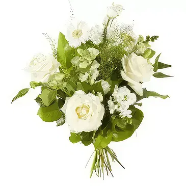Kolding blomster- Blandede hvide blomster Blomst buket/Arrangement