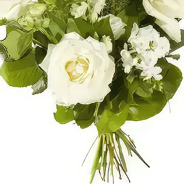 Kolding blomster- Blandede hvide blomster Blomst buket/Arrangement