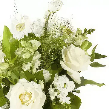 Kolding blomster- Blandede hvide blomster Blomst buket/Arrangement