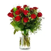 Dänemark Online Blumenhändler - Süße rote Rose Blumenstrauß