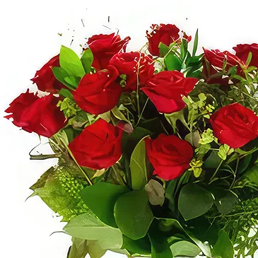 Dänemark Blumen Florist- Süße rote Rose Bouquet/Blumenschmuck