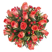 Italy online Florist - Orange Rose Centerpiece Bouquet