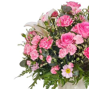 Italy flowers  -  Composition of Pink Flowers Flower Bouquet/Arrangement