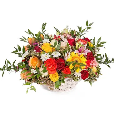 Italy flowers  -  Basket of Autumn Flowers Flower Bouquet/Arrangement