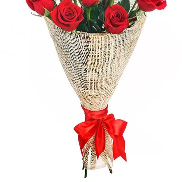 Italy flowers  -  12 Red Roses Flower Bouquet/Arrangement
