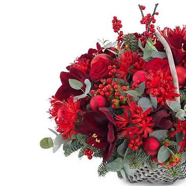 Italy flowers  -  New Year's Eve Exquisite Flower Basket Flower Bouquet/Arrangement