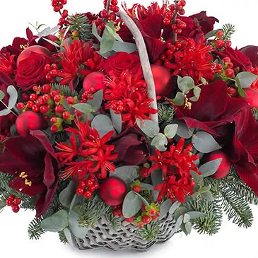 Italy flowers  -  New Year's Eve Exquisite Flower Basket Flower Bouquet/Arrangement