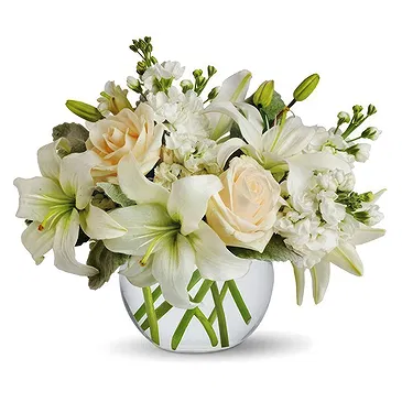 fiorista fiori di Firenze- Composizione di nozze di fiori bianchi Bouquet floreale