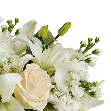 fiorista fiori di Firenze- Composizione di nozze di fiori bianchi Bouquet floreale