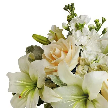 fiorista fiori di Firenze- Composizione di nozze di fiori bianchi Bouquet floreale