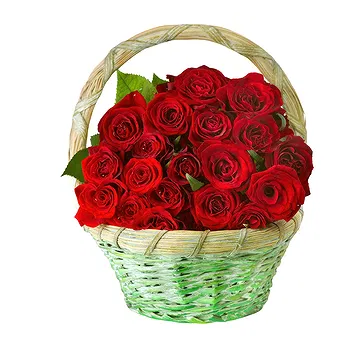 San Marino flowers  -  Basket of Red Roses Flower Delivery