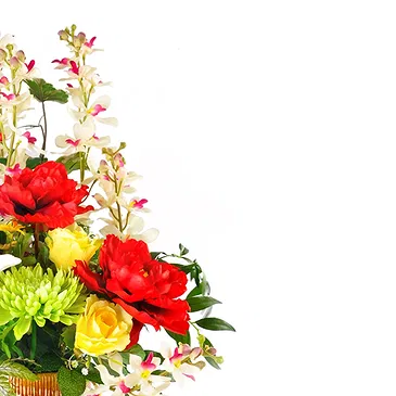 Italy flowers  -  Flower Composition of Lilies, Roses & Gerbera Flower Bouquet/Arrangement