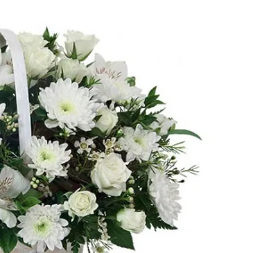 Italy flowers  -  White Wedding Flower Casket Flower Bouquet/Arrangement