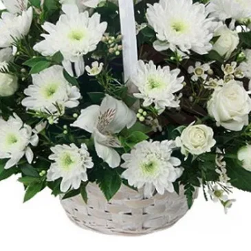 Italy flowers  -  White Wedding Flower Casket Flower Bouquet/Arrangement