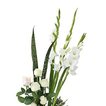 Italy flowers  -  Centerpiece of Mixed White Flowers Flower Bouquet/Arrangement