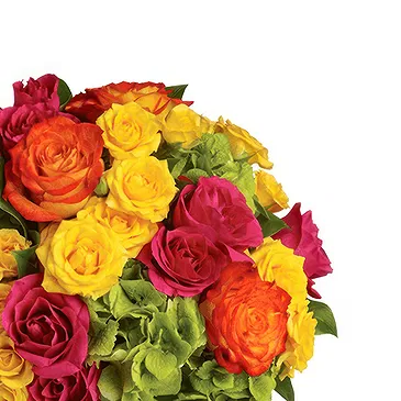 Italy flowers  -  Colorful Rose Centerpiece Flower Bouquet/Arrangement