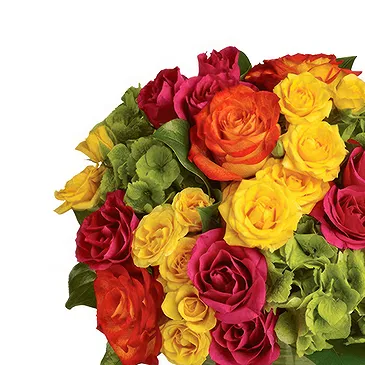 Italy flowers  -  Colorful Rose Centerpiece Flower Bouquet/Arrangement