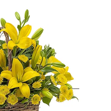 fiorista fiori di Firenze- Composizione di girasoli e fiori gialli Bouquet floreale